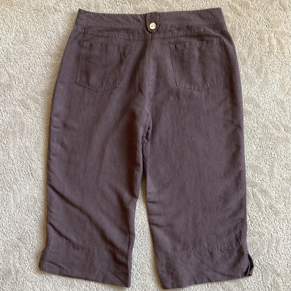 Larry Levine Women’s Linen Capri pants - Picture 4 of 9